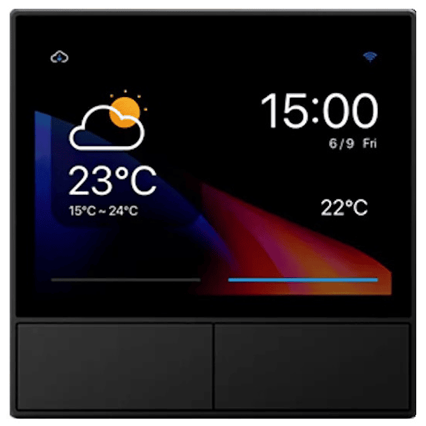 Ecrã Táctil Multifuncional HMI Inteligente Wi-Fi c/ Interruptor (2 Canais) - Sonoff NSPanel 1