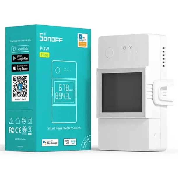 Módulo Inteligente de Temperatura e Humidade Wi-Fi c/ Display 100~240VAC 16A - Sonoff THR316D 