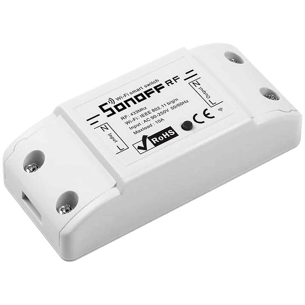 Comutador s/ Fios RF e Wi-Fi p/ Domótica Compativel Amazon Echo, Google Home - Sonoff RFR2 1