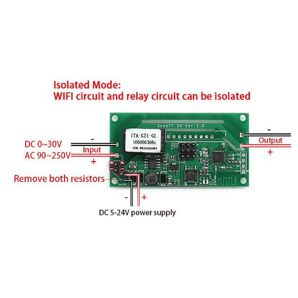 Módulo Comutador Universal de Desenvolvimento por Wi-Fi - Sonoff 2