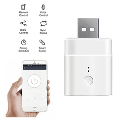 Adaptador USB 5V Inteligente s/ Fios Wi-Fi - Sonoff Micro