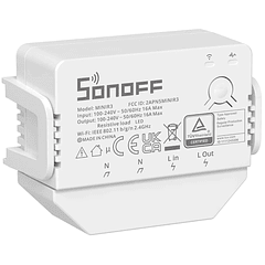 Módulo Interruptor p/ Automação Wi-Fi 100~240V 16A - Sonoff MINI R3