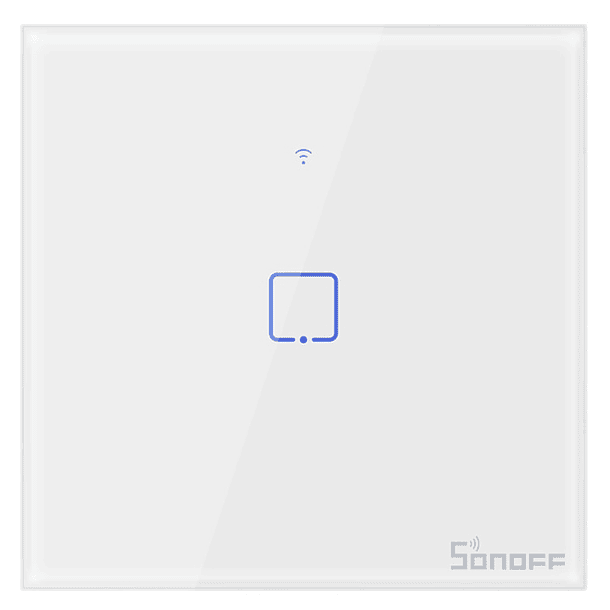 Interruptor de Parede Simples Táctil Inteligente Wi-Fi - Sonoff T0EU1C-TX 1