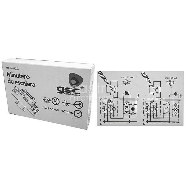 Temporizador de Escada p/ DIN - GSC 3