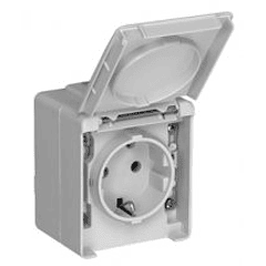 Tomada 2P+T SCHUKO 16A 250V Série Estanque48 - EFAPEL