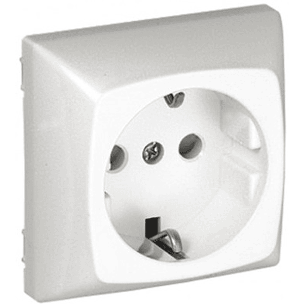 Tomada 2P+T Schuko c/ AP Série 47 (Branco) - EFAPEL 