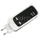 Tomada c/ 2 Saídas USB + Adaptador Ficha Inglesa (1,5 mts) 1