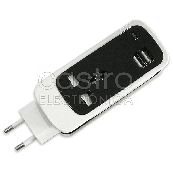 Tomada c/ 2 Saídas USB + Adaptador Ficha Inglesa (1,5 mts) 1