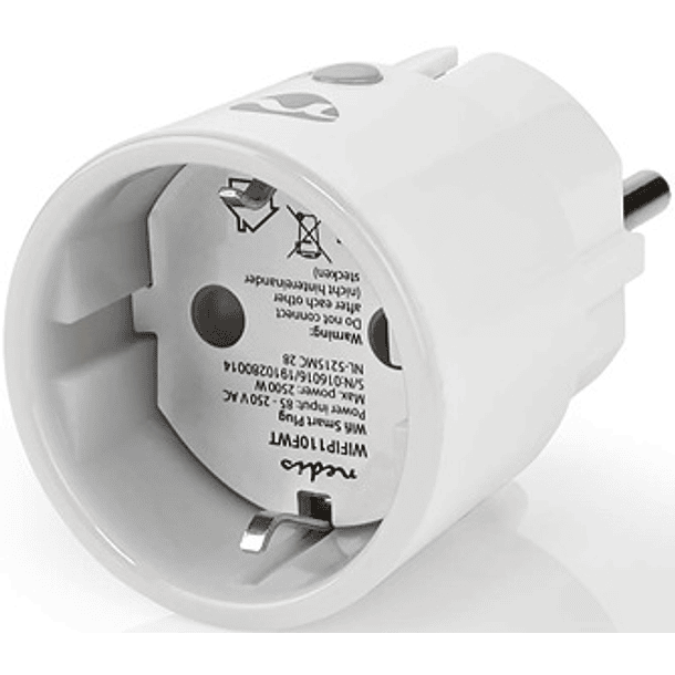 Tomada Elétrica Schuko Inteligente Smart Wi-Fi 16A - NEDIS 2