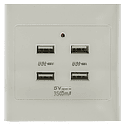 Tomada de Parede Saliente c/ 4 USB 1