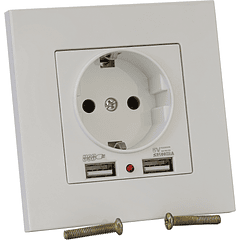 Tomada Interior de Parede c/ 2 USB