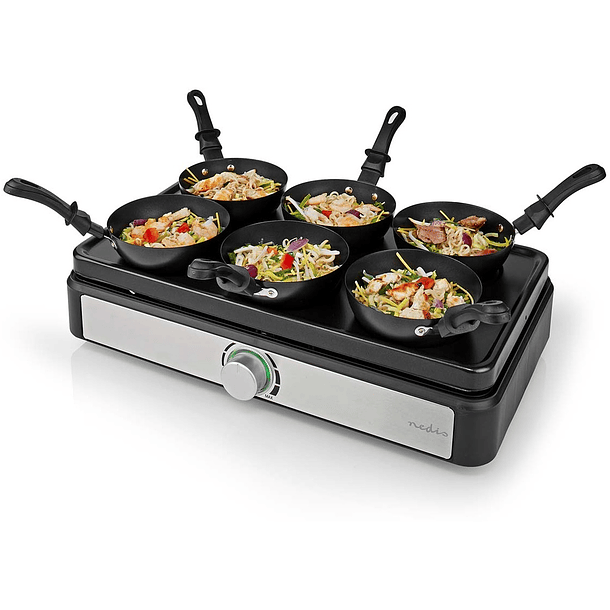 Grelhador Wok Elétrico 600W (6 Pessoas) - NEDIS 1