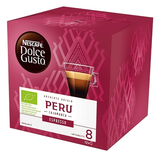 Pack 12x Cápsulas Nescafé Dolce Gusto Absolute Origin Peru 