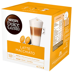 Pack 16x Cápsulas de Café Latte Macchiato - DOLCE GUSTO