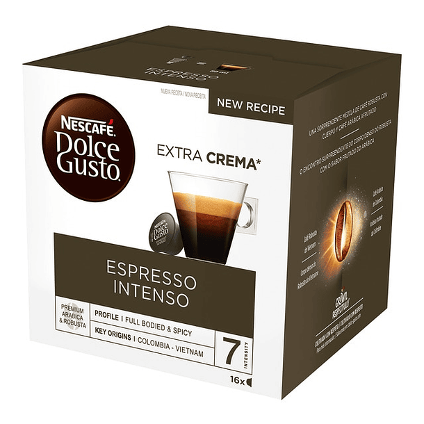 Pack 16x Cápsulas Nescafé Dolce Gusto Expresso Intenso 