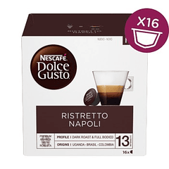 Pack 16x Cápsulas Nescafé Dolce Gusto Ristretto Napoli