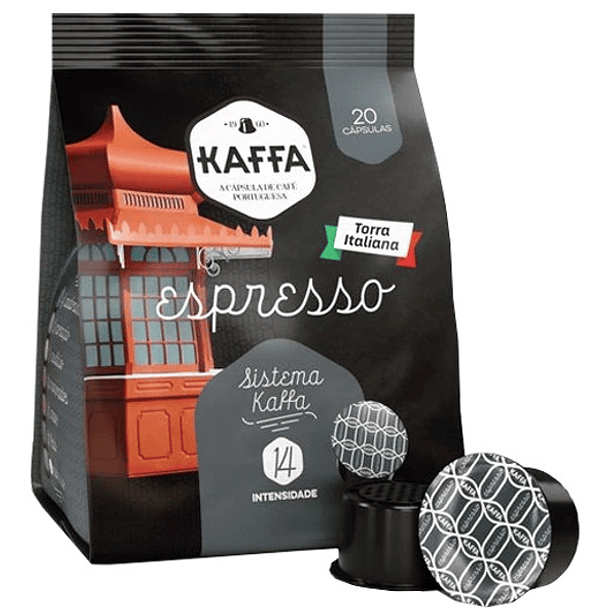Emb. 20x Cápsulas Kaffa Espresso: Torra Italiana - Intensidade 14 