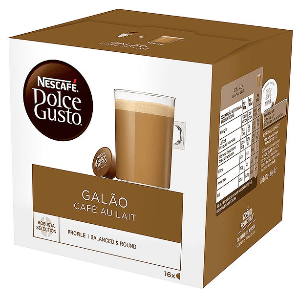 Pack 16x Cápsulas Nescafé Dolce Gusto Café au Lait 