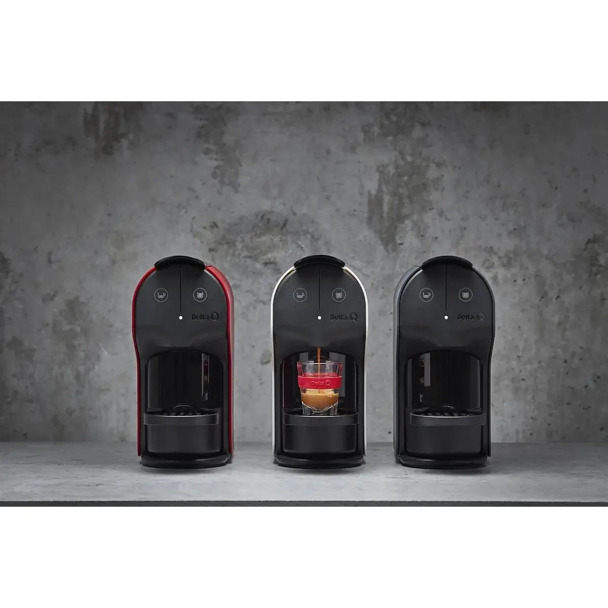 Cafetera de cápsulas delta q quick blk v2 1200 w 19 bar 800 ml | Brico