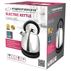Chaleira Elétrica Danúbio 1,8L 2200W (Inox) - ESPERANZA