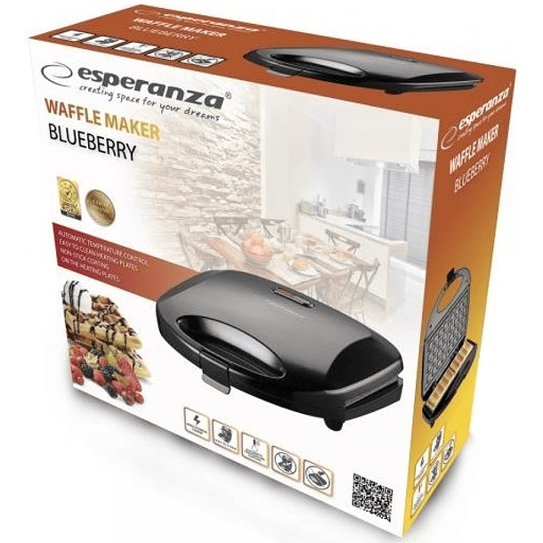 Máquina de Waffles 1000W (Preto) - ESPERANZA 3