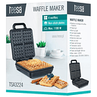 Máquina de Waffles Inox (Gaufres) 1100W - TEESA 4