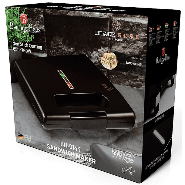 Sanduicheira 780W (Black Rose Collection) - BERLINGER HAUS 3