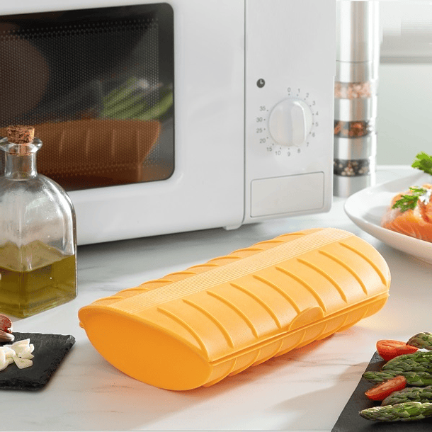 Recepiente de Silicone para Cozinhar a Vapor c/ Receitas Cooksty - INNOVAGOODS 2