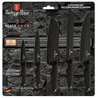Conjunto de Facas de 6 Peças c/ Suporte Magnético (Black Rose Collection) - BERLINGER HAUS 2