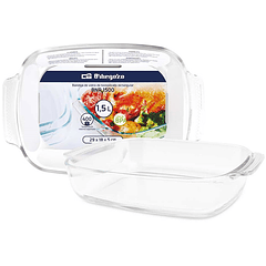 Bandeja de Vidro Rectangular 1,5L - ORBEGOZO