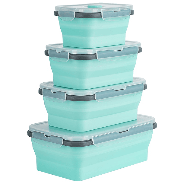 Conjunto de 4 Recipientes Dobráveis - TEESA 1