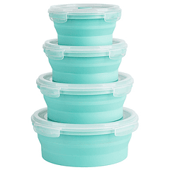 Conjunto de 4 Recipientes Dobráveis - TEESA