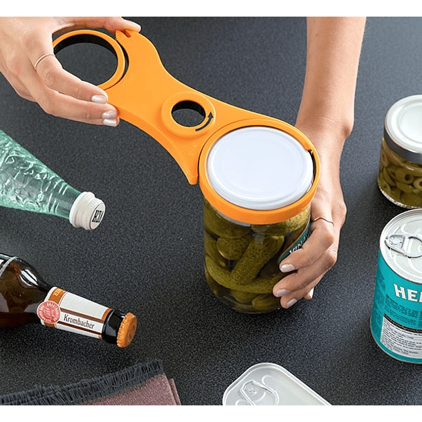 Utensílio 5 em 1 p/ Abertura Fácil de Frascos / Garrafas / Latas / etc - INNOVAGOODS 4