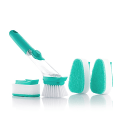 Escova-Esfregão c/ Punho e Dispensador de Detergente (Azul) - INNOVAGOODS