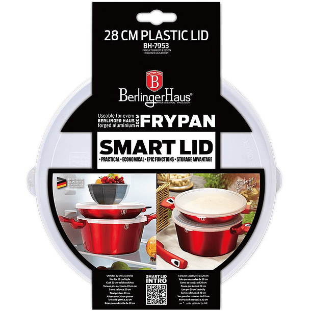 Tampa Plástica p/ Frigideira (28cm) - BERLINGER HAUS 2