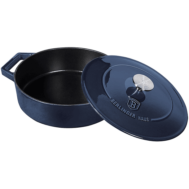 Caçarola Rasa c/ Tampa 26cm (Metallic Line Aquamarine Edition) - BERLINGER HAUS 3