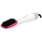 Alisador de Cabelo/Escova Vapor Seca/Alisa 900W (Branco/Rosa) - ROWENTA 1