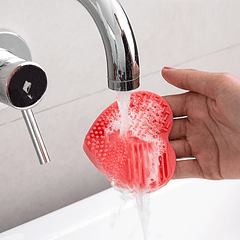 Utensilio de Limpeza p/ Escovas e Pincéis de Maquilhagem (Coração) - INNOVAGOODS