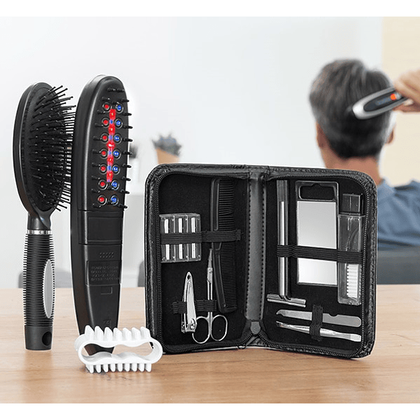 Jogo de Escovas Elétrico p/ Perda de Cabelo c/ Acessórios (12 peças) - INNOVAGOODS 2