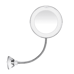 Espelho de Maquilhagem 10x LED c/ Suporte Ventosa