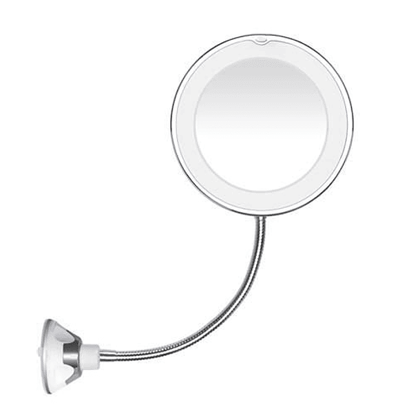 Espelho de Maquilhagem 10x LED c/ Suporte Ventosa 2