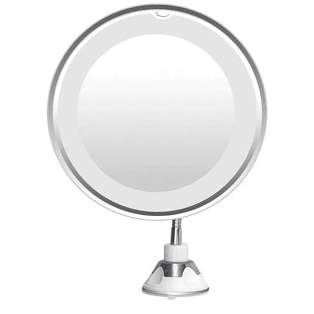 Espelho de Maquilhagem 10x LED c/ Suporte Ventosa 3