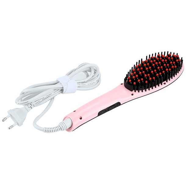 Escova Alisador Cabelo (Rosa) 1