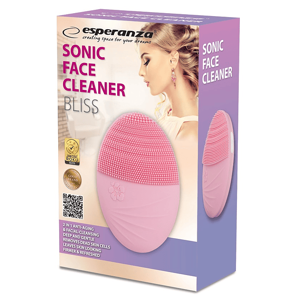 Escova de Limpeza Facial Bliss (Rosa) - ESPERANZA 4