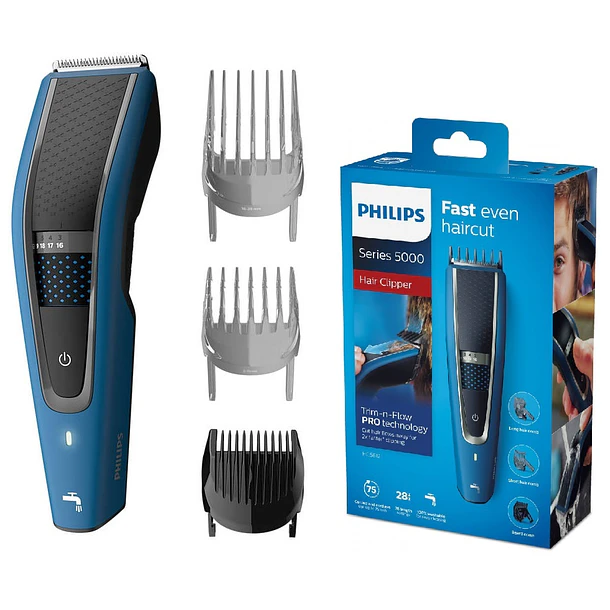 Aparador Barba/Cabelo Recarregável c/ Acessórios - PHILIPS 