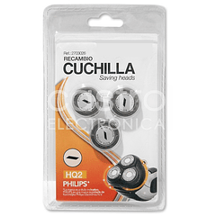 Pack 3x Laminas Maq. Barbear p/ Philips Equivalente a HQ2 - GSC