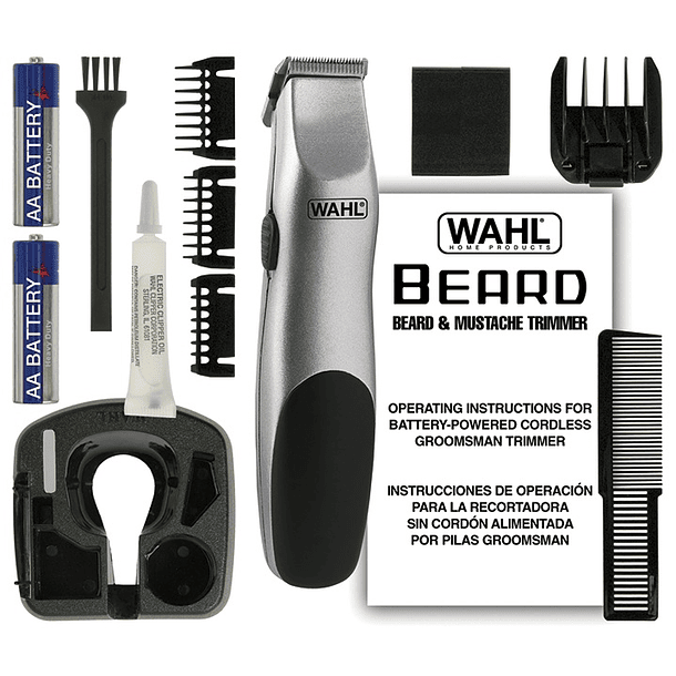 Aparador de Barba 3023-0471 c/ Acessórios (Pilhas) - WAHL 3