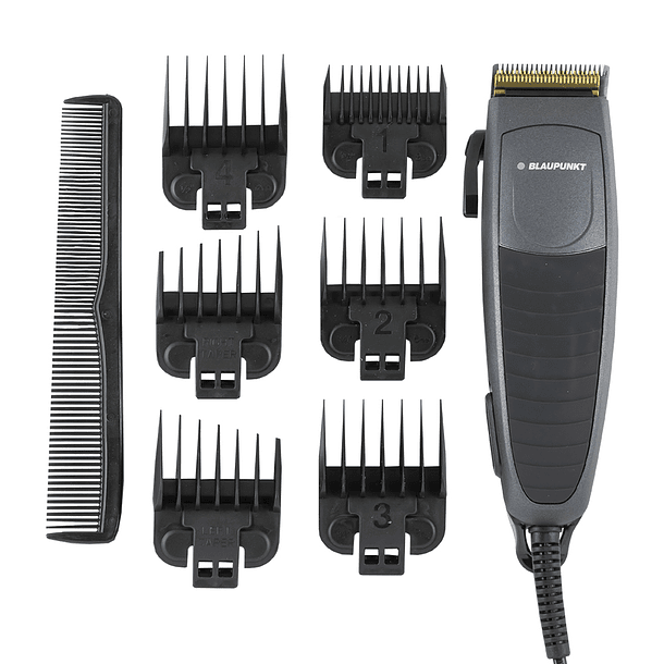 Aparador de Cabelo Titânio (Motor AC) c/ 6 Pentes - BLAUPUNKT 1