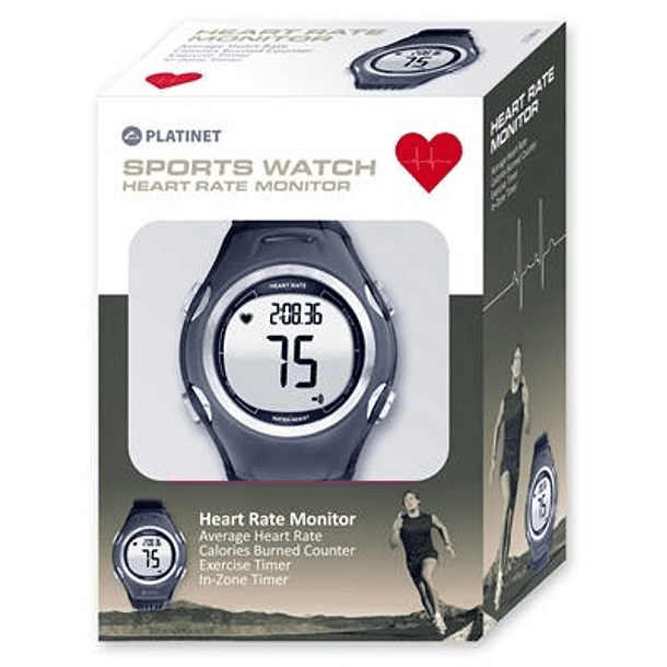 Relógio c/ Monitor Frequência Cardíaca / Treino - PLATINET 1