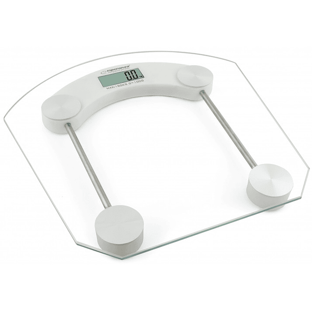 Balança Digital de Banho Vidro (Branco) - ESPERANZA 